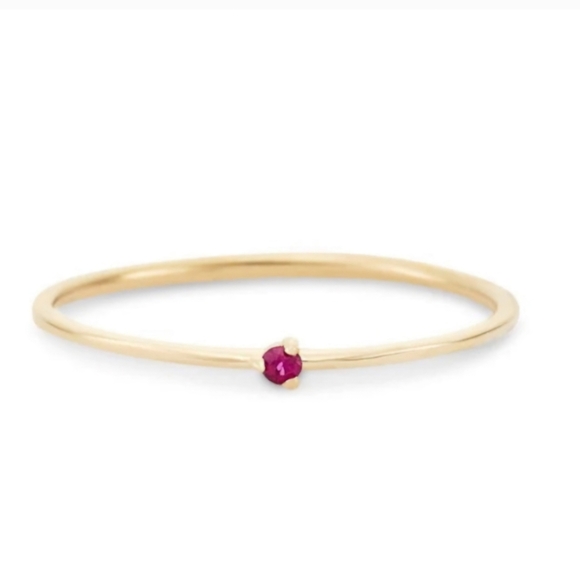 bluboho Jewelry - Bluboho Serendipity ruby stacking ring
